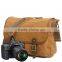 Canvas Backpack Digital Leather Camera Bag