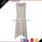 Irregular hem sleeveless vest modal cotton dress skirt back hollow out cultivate one's morality dress