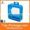 Custom clear foldable plastic box, transparent plastic packaging box for headphone