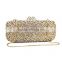custom logo and packing crystal party stone evening clutch bags handbags cluth AB clor (8740A-GS)