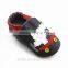 beautiful black leather flat baby toddler boys shoes