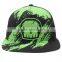 Newest design 100% cotton sublimation printing flat brim plastic buckle custom men fashion new caps