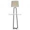 2017 hotel decorative room essentials brushed nickel floor lamp with brown linen shade good for inn decor high end