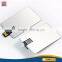 Fashionable Professional Bulk 64gb usb drive metal credit card shape usb drive