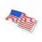 Plastic chrome with strong adhesive tape car flag emblem