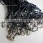 Wholesale Black Waxed Cotton Cord For Pendant With Stainless Steel Spring Lock