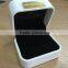 White color leatherette earring box