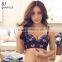 Wholesale Comfortable Breathable Sexy Bra Set, New Design Breathable Sexy Bra, Floral Ladies Bra and Panty Design