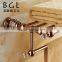 2015news glary gold brass for bathroom accessories gold towel shelf