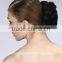 Synthetic dome fake , black hair bun, chignon hair pieces