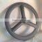 2015 New design 700c 3 spoke wheels carbon fiber T800 carbon tri-spoke wheels 3k glossy matte