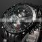 CURREN Black Men's Stainless Steel Analog Date Sport Quartz Watch