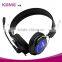 high quality fashionable hot selling mini USB headphone with microphone and volume control for computer tv
