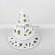 Wholesale Top Sell Pyramid Hollow out Ceramic Incense Burner with Round Bottom