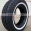 180,000 kms TIMAX Cheap Wholesale PCR WSW OWL White Sidewall Letter Radial Car Tyre