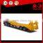 Tri-axle 12 Tires 100T Lowbed Semi Trailer with Hydraulic Ramp for shopping