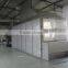 Big Capacity Continuous Hot Air Onion Slices Cubes Dices Drying Machine Belt Dryer