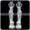 Hand carving woman pillars marble columns for sale
