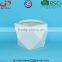 Modern style Geometry glazed white Ceramic Flower Plant Pot