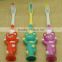 High quality nylon bristle rubber handle Kid toothbrush Bring sucker