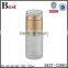  china new products cosmetic lotion frosted glass cosmetic bottle 100 ml white pp pump and gold aluminum cap
