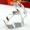 Novelty rabbit shape stainless steel cookie cutter custom mold design cookie press mold