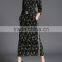 women OL stylish autumn and winter fashion long dresse elegant lady dress