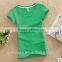 Customized manufactorying plain ladies short-sleeve T shirt