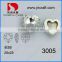 cheap wholesale lead free heart shape Capri blue fancy crystal stone with claw for jewelry accessories