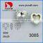 fashion K9 crystal clear pointback heart stones for jewelry factory