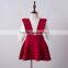 Wholesale kids christmas outfit knitted suspender skirt overalls