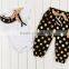 2017 Spring Girls Boutique Clothing Set Cotton Long Sleeve Baby Suit Baby Rompers White
