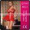 women open big breast sexy red night lingerie baby doll