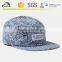 Embroidery design dot pattern cap hat 5 panel camp cap wholesale