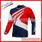 100%polyester Coolmax downhill mountain bike jersey