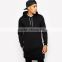 Wholesale mens 100%cotton black tall hoodies