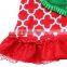 2017 New Styles Children's Christmas Outfits Baby Girls Ruffle Boutique Clothing Suit