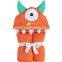 Trade assurance custom cotton terry fabric dinosaur animal wholesale child caro home hooded towels