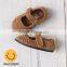 Canvas fabric girl shoes, magic hook and loop kids shoes