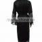 High quality black lace robe
