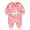B22215A Newest spring and autumn baby cotton knitted Crochet Romper