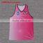 Polyester dry fit sublimated custom running singlet, running shirt, running vest