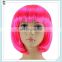 Hot Pink Cheap Short BOB Carnival Party Wholesale Synthetic Wigs HPC-0035