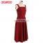 latest sesign off shoulder girls strap dress fashion party wear midi dresses women