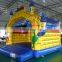 Inflatable yellow jumping castle to kids for fun