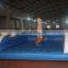Exercise surfboard simulator rides inflatable game