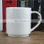 cutoms white v shaped coffee mug