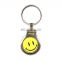 Factory direct wholesale Smile Funky Logo Metal Key Chain key ring