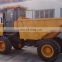 4x4 wheel drive hydraulic operation wide tires for wet earth 7ton site dumper
