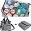 420D Nylon Outdoor Shoulder Portable Medium Size Dark Gray Thermal Reusable Cans Cooler Bag With Inside Liner
